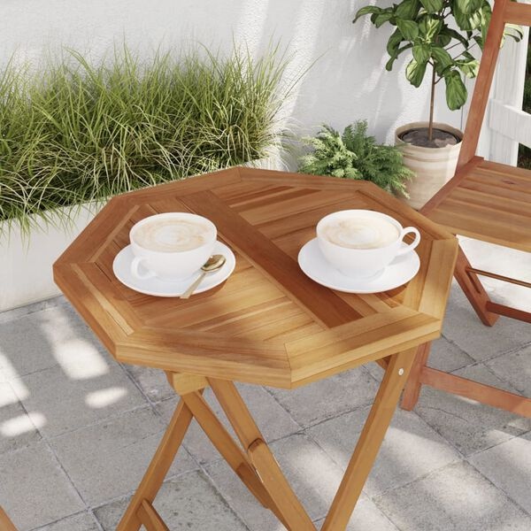 VidaXL Teakhouten Tafelblad 50x50cm - Achthoekig - 35% Korting!