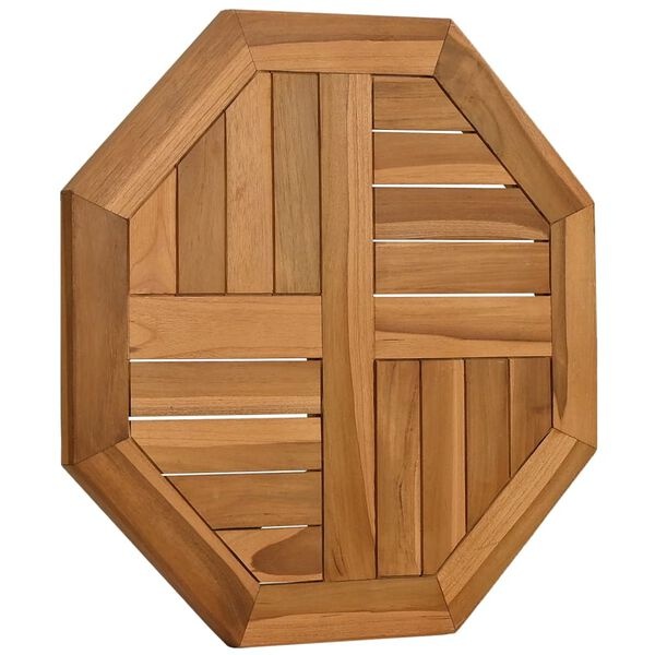VidaXL Teakhouten Tafelblad 50x50cm - Achthoekig - 35% Korting!