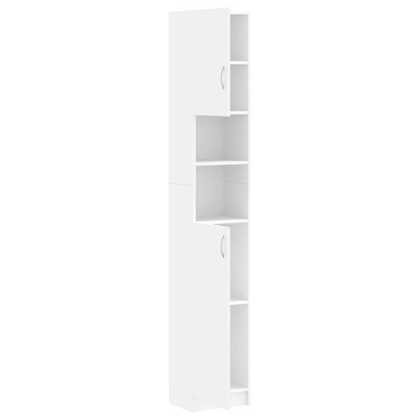 vidaXL Badkamerkast Wit 32x25,5x190cm - 35% Korting!