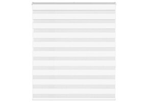 Zebra Rolgordijn Wit 130x150cm - 35% Korting!