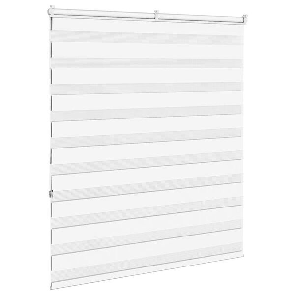 Zebra Rolgordijn Wit 130x150cm - 35% Korting!