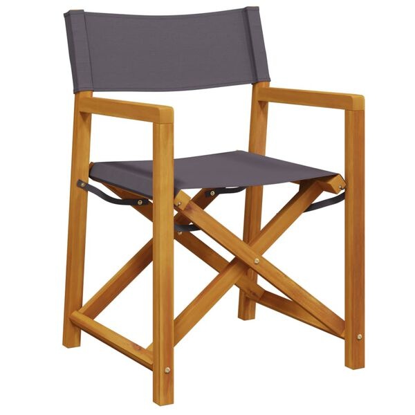 Tuinstoelen (4x) Inklapbaar Donkergrijs - 35% Korting!