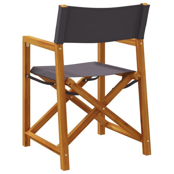 Tuinstoelen (4x) Inklapbaar Donkergrijs - 35% Korting!