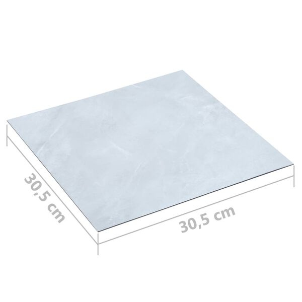 PVC Vloerplanken Wit Marmer 5,11m² - 35% Korting!