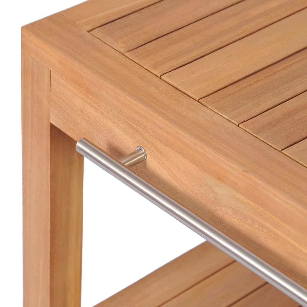 Wastafelkast Teakhout + Manden - 74x45x75cm - 35% Korting!