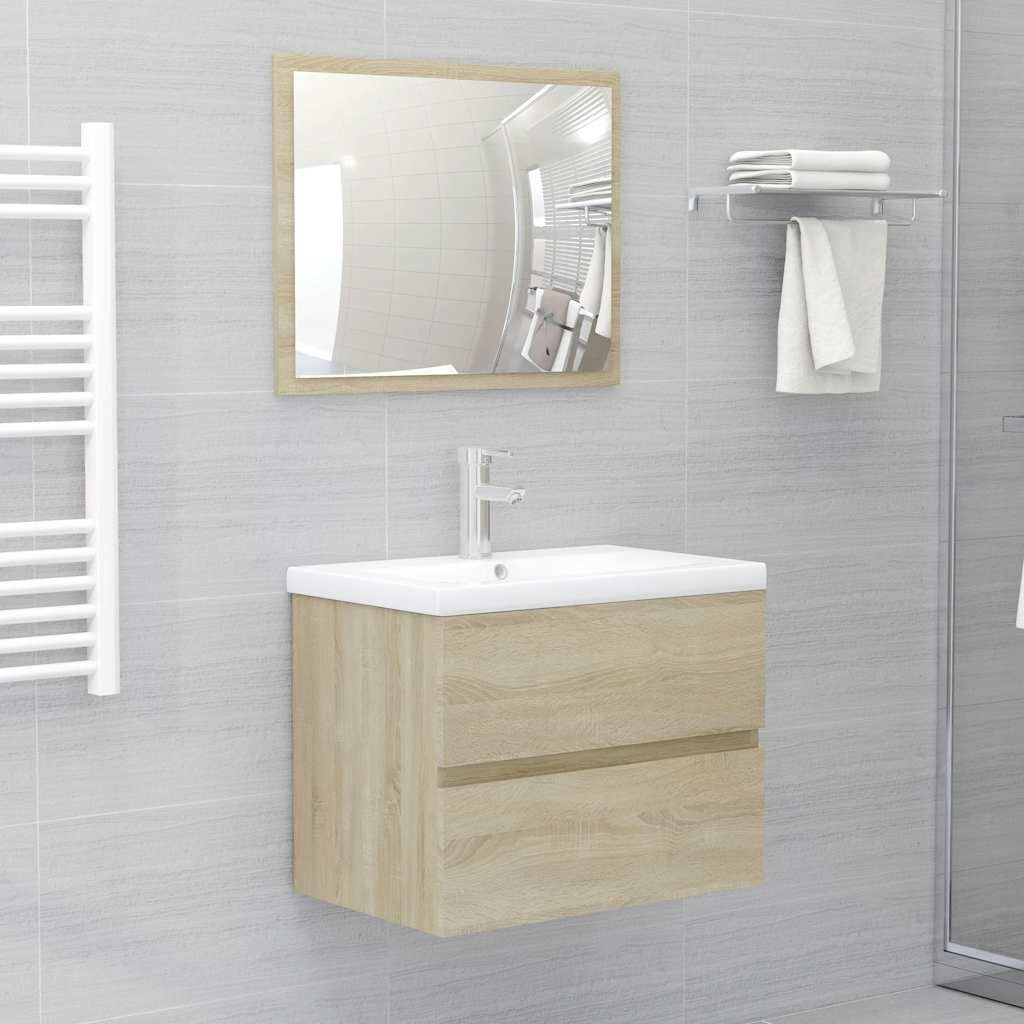 vidaXL Badkamermeubelset Sonoma Eiken - 35% Korting!