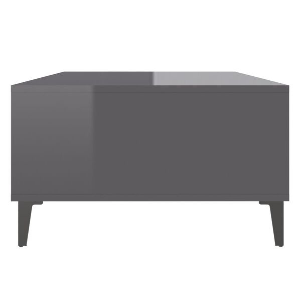 Salontafel Grijs Hoogglans - 103,5cm - 50% Korting!