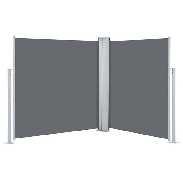 vidaXL Uittrekbaar Windscherm 140x600cm Antraciet -35%!