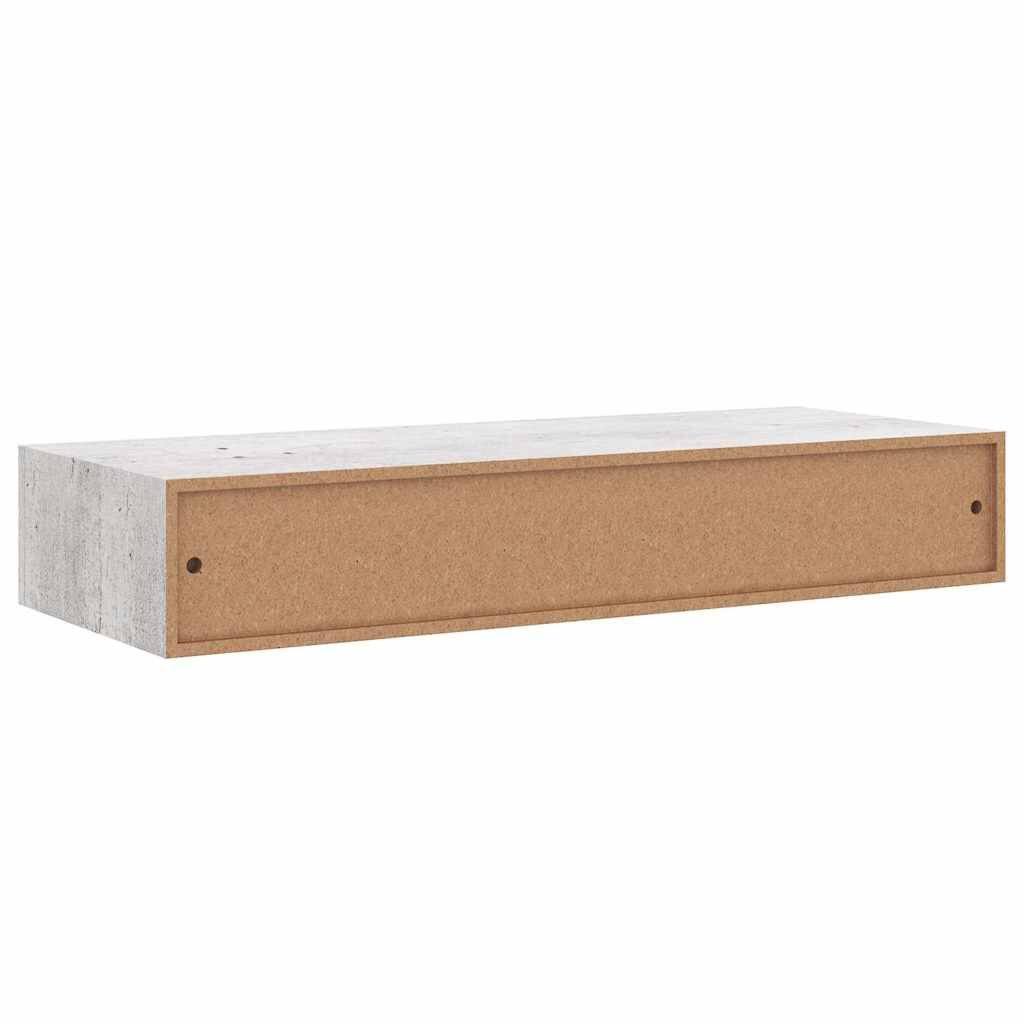 Wandschap met Lade Betongrijs 60cm - 35% Korting!