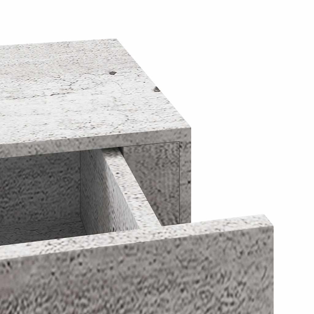Wandschap met Lade Betongrijs 60cm - 35% Korting!