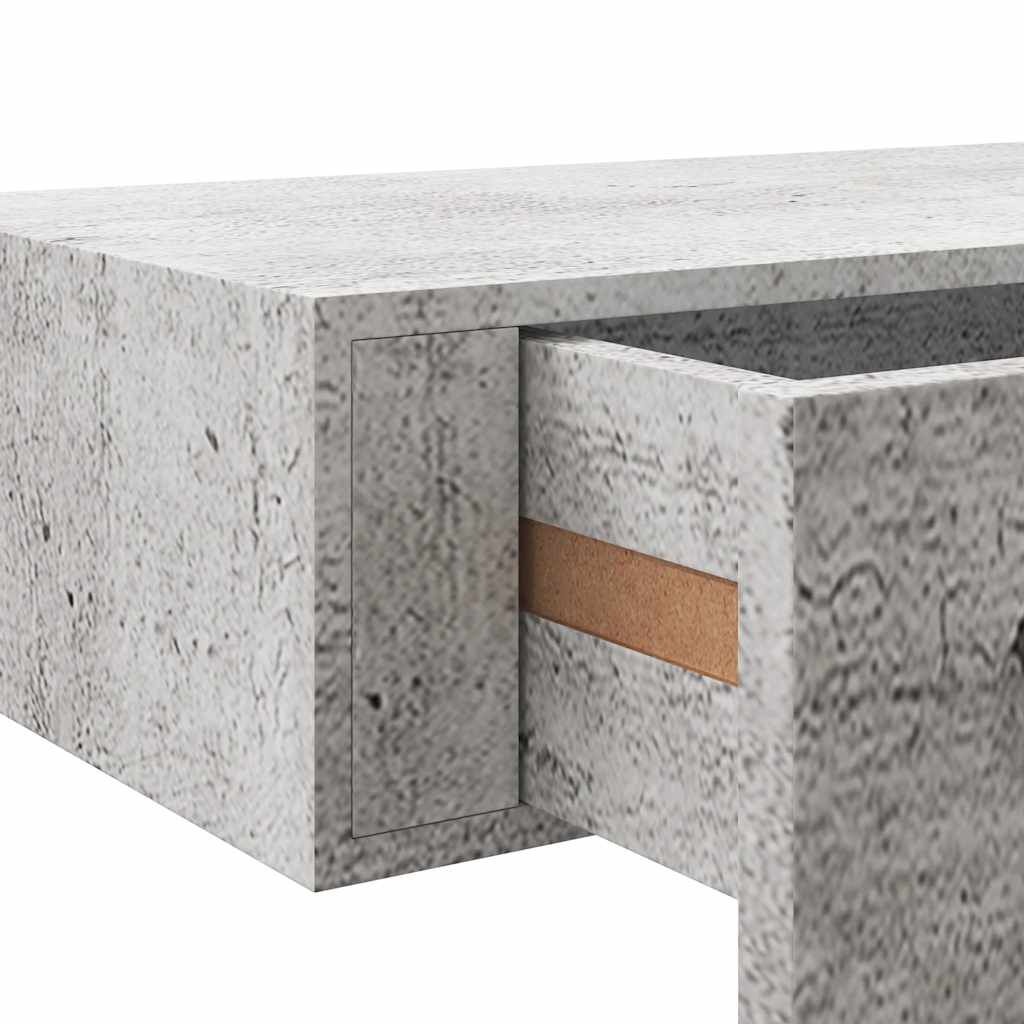 Wandschap met Lade Betongrijs 60cm - 35% Korting!