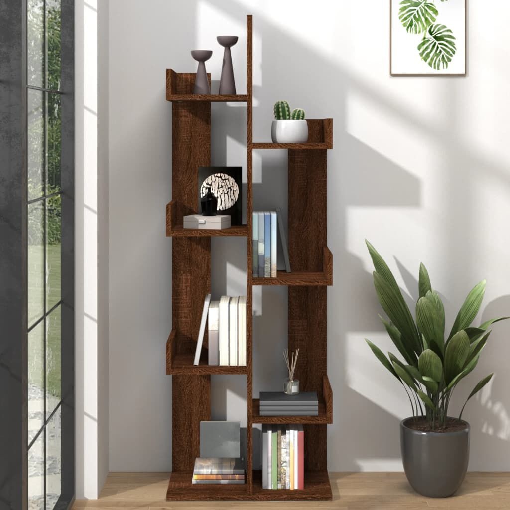 vidaXL Boekenkast Boom Bruineiken 48x25,5x140cm -35% Korting!