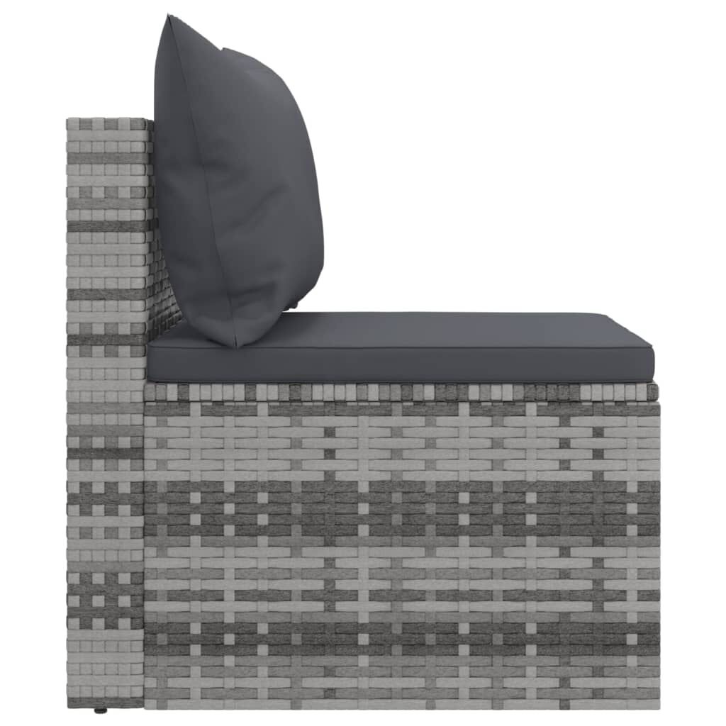 vidaXL Tuinbank Set (2x) Grijs met Kussens - 35% Korting!