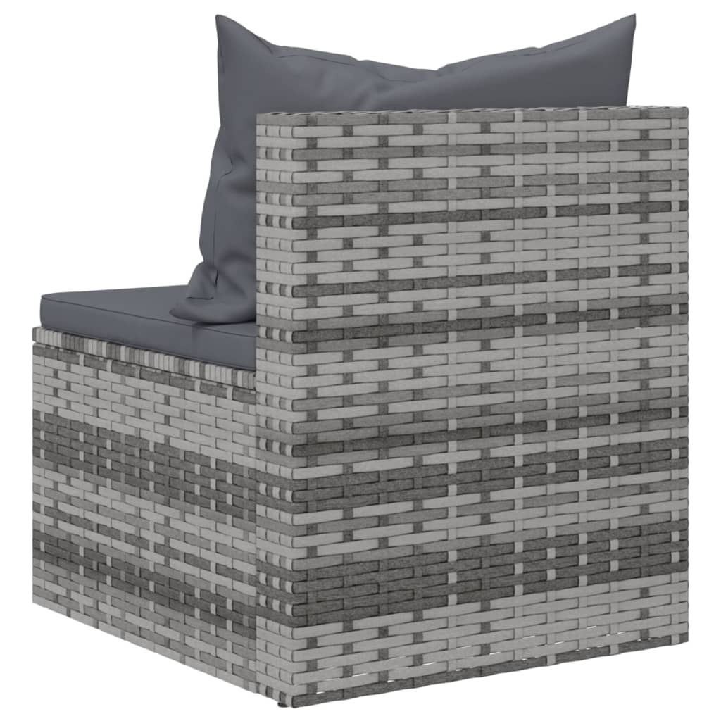 vidaXL Tuinbank Set (2x) Grijs met Kussens - 35% Korting!