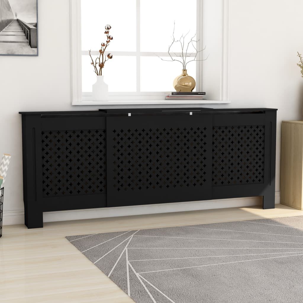 vidaXL Radiatorombouw Zwart 205cm - 35% Korting! (Gemonteerd)