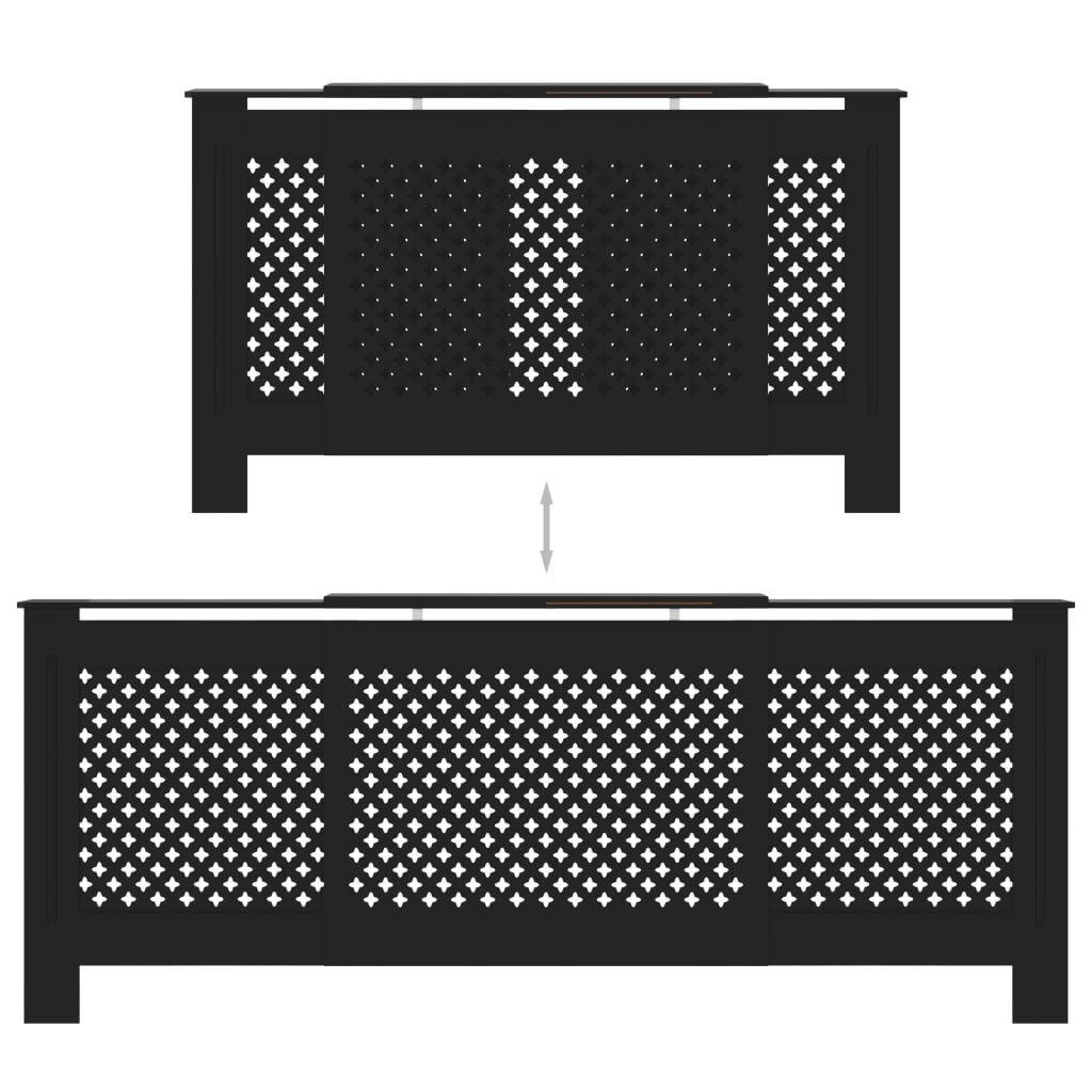 vidaXL Radiatorombouw Zwart 205cm - 35% Korting! (Gemonteerd)