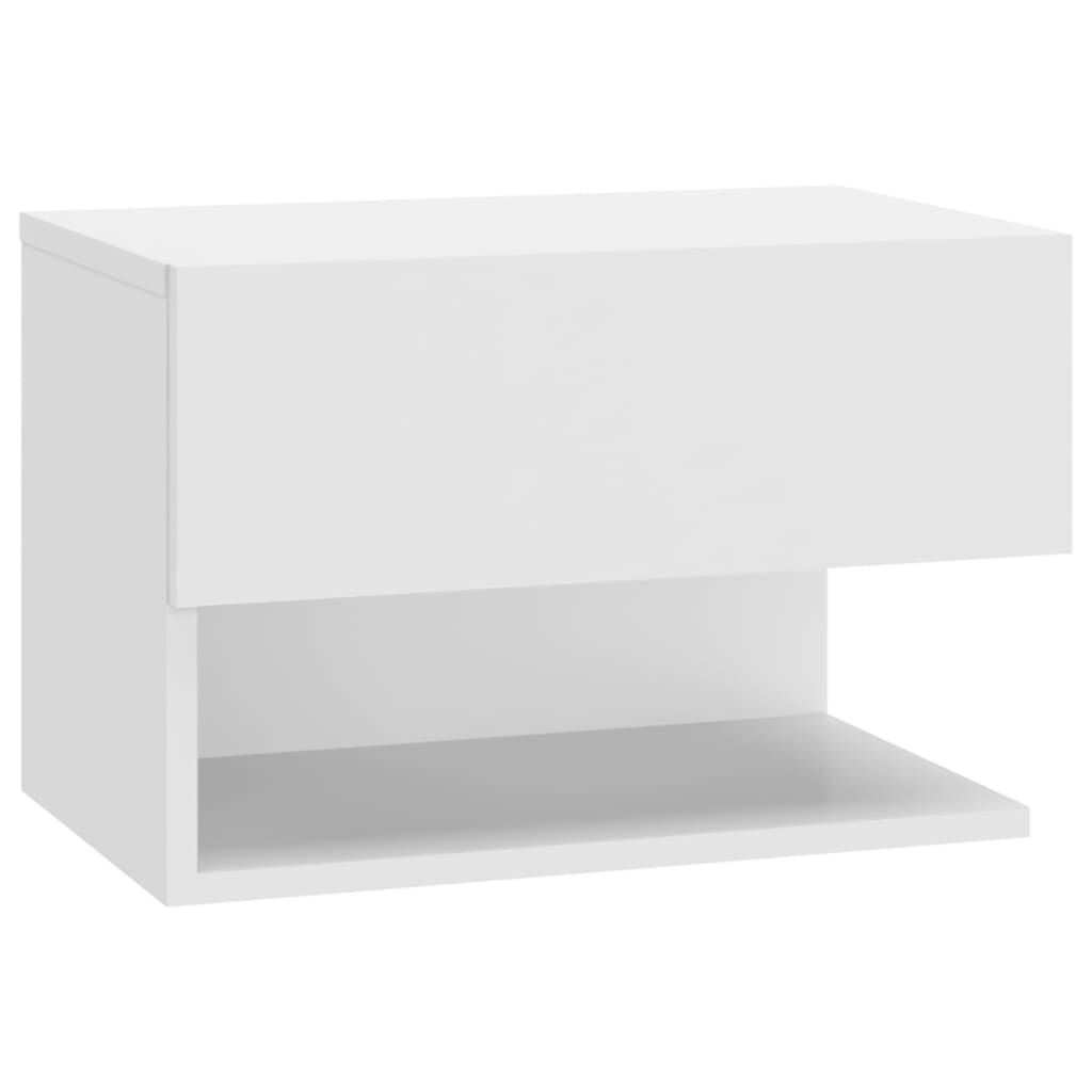 Wandnachtkastjes (2x) Hoogglans Wit - 35% Korting!