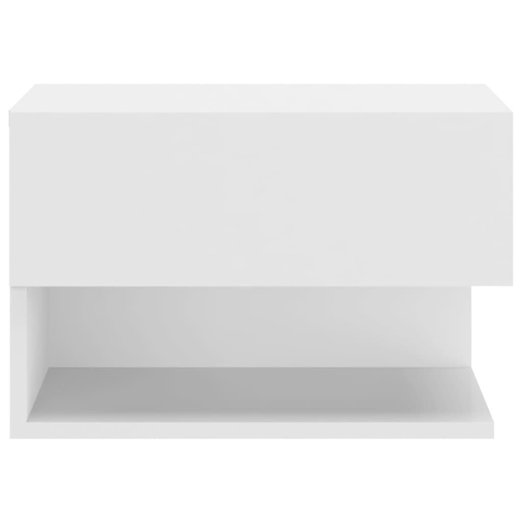 Wandnachtkastjes (2x) Hoogglans Wit - 35% Korting!
