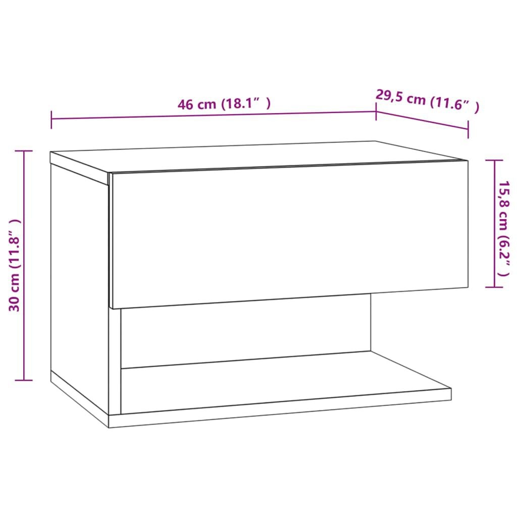 Wandnachtkastjes (2x) Hoogglans Wit - 35% Korting!