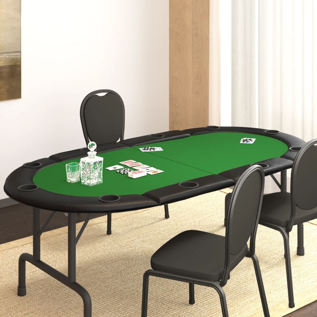 Pokertafelblad Inklapbaar 10 Pers. Groen -35%