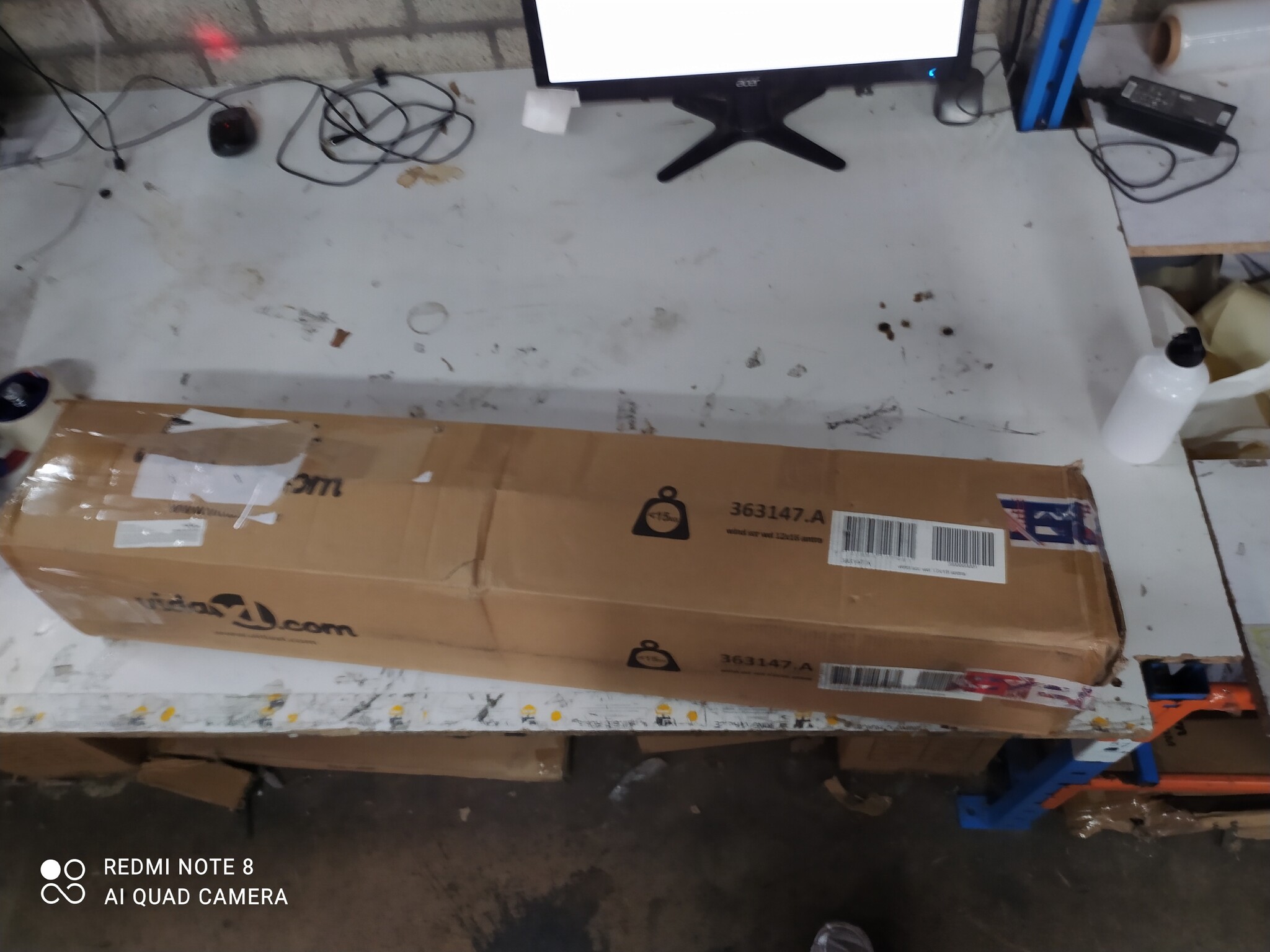 vidaXL Windscherm 1200x160cm Antraciet -55%! (Krasjes)