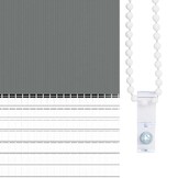 vidaXL Zebra Rolgordijn 50x150cm Donkergrijs - 65% Korting!