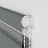 vidaXL Zebra Rolgordijn 50x150cm Donkergrijs - 65% Korting!