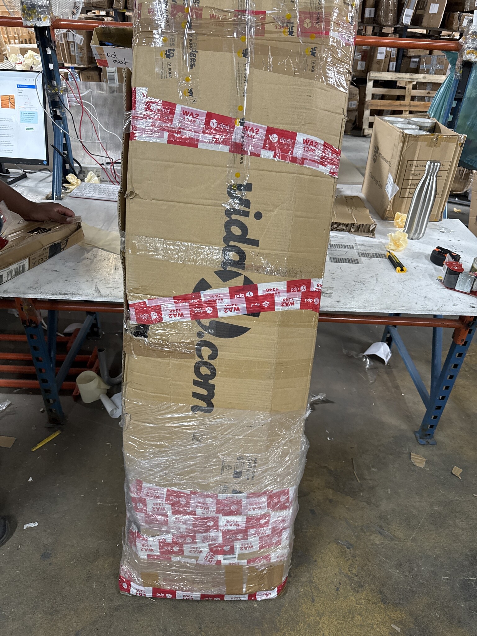 vidaXL Brandhoutschuur 245x98x159cm Bruin - 55% Korting!