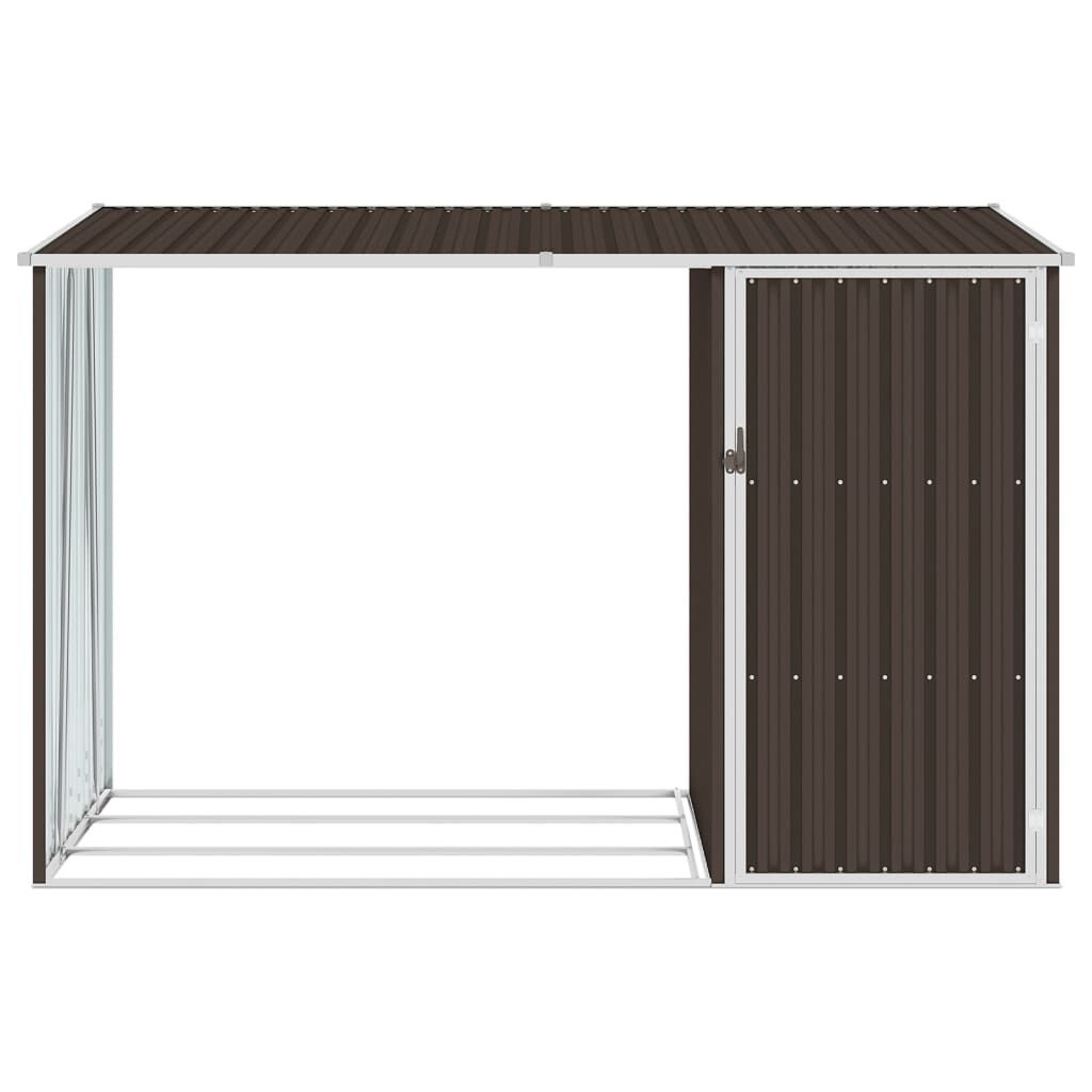 vidaXL Brandhoutschuur 245x98x159cm Bruin - 55% Korting!