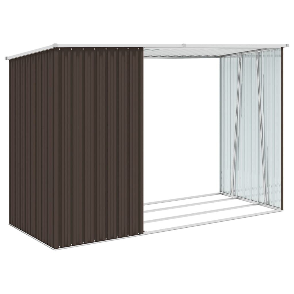 vidaXL Brandhoutschuur 245x98x159cm Bruin - 55% Korting!