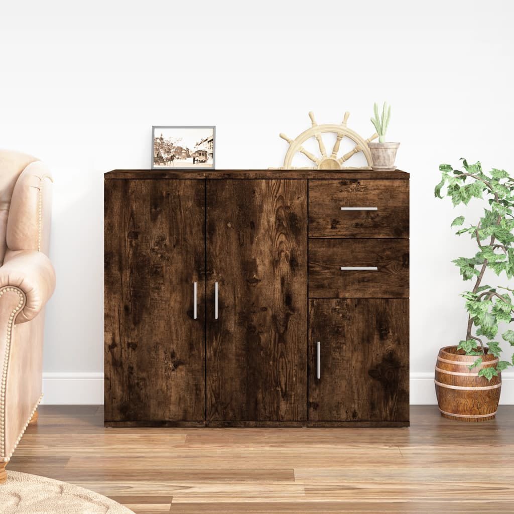 Dressoir Gerookt Eiken 91cm - 35% Korting! OP=OP