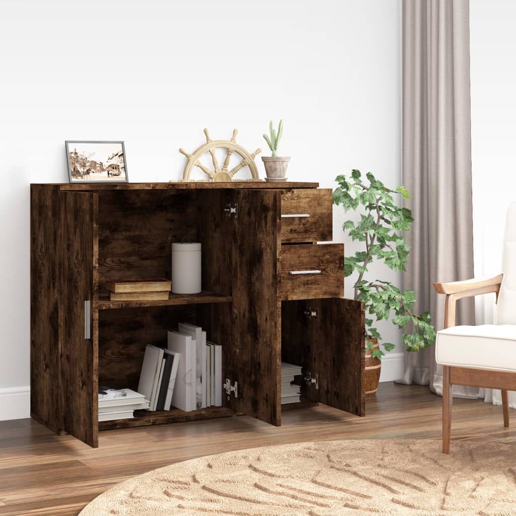 Dressoir Gerookt Eiken 91cm - 35% Korting! OP=OP