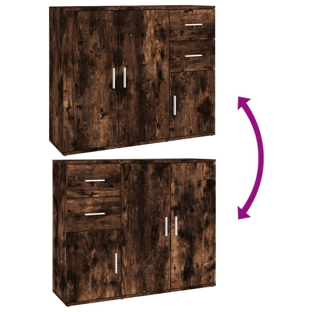 Dressoir Gerookt Eiken 91cm - 35% Korting! OP=OP