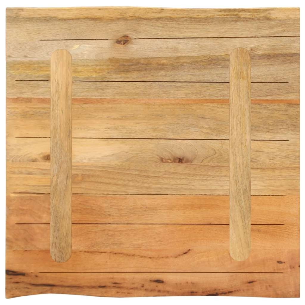 VidaXL Tafelblad Mango 40x40cm - Natuurlijke Rand - 35% Korting!