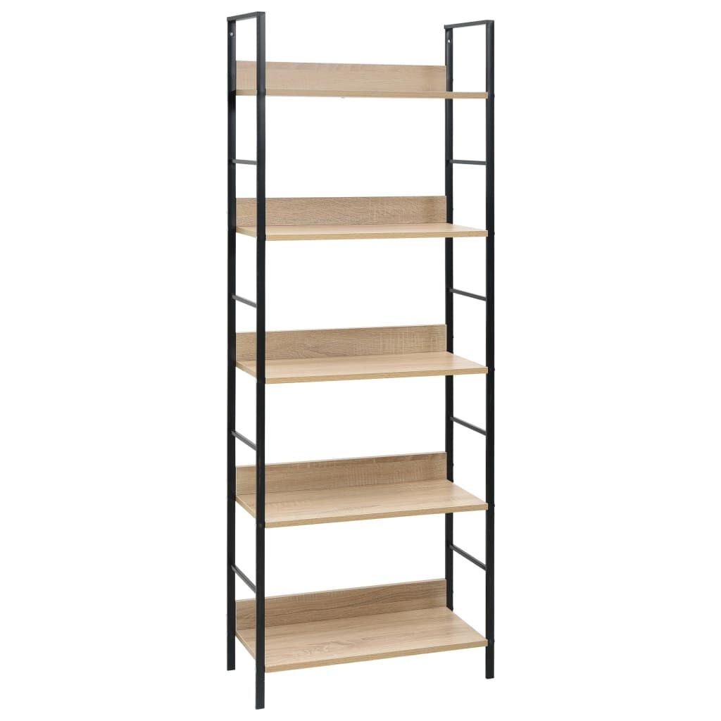 vidaXL Boekenkast Eiken - 5 Schappen - 35% Korting!