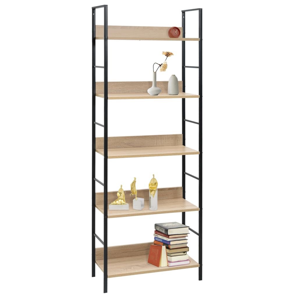 vidaXL Boekenkast Eiken - 5 Schappen - 35% Korting!
