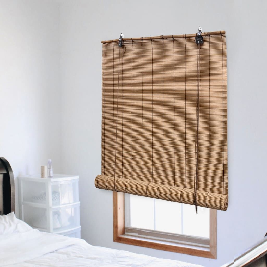 vidaXL Rolgordijn 80x220 cm bamboe bruin