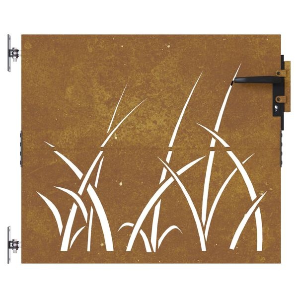 vidaXL Cortenstaal Poort Grasdesign 85x75cm - 35% Korting!