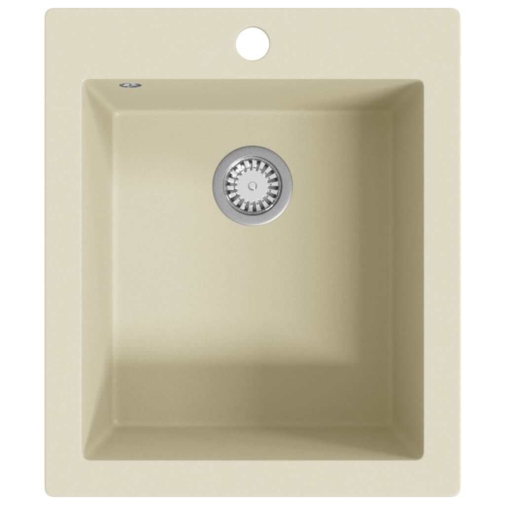 vidaXL Granieten Gootsteen Beige - 35% Korting!