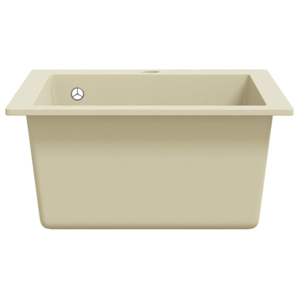 vidaXL Granieten Gootsteen Beige - 35% Korting!