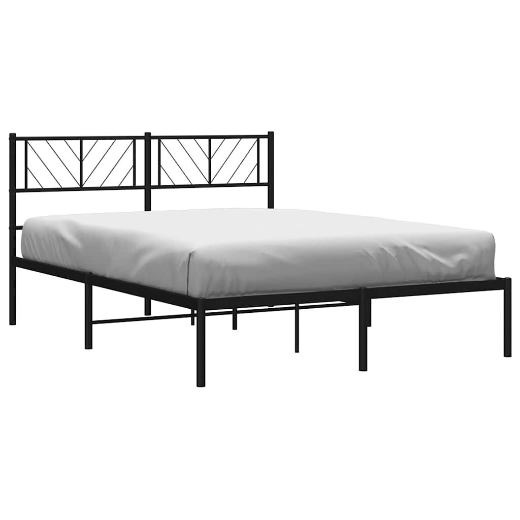 VidaXL Bedframe 135x190 Zwart - 55% Korting! (Zonder verpakking)