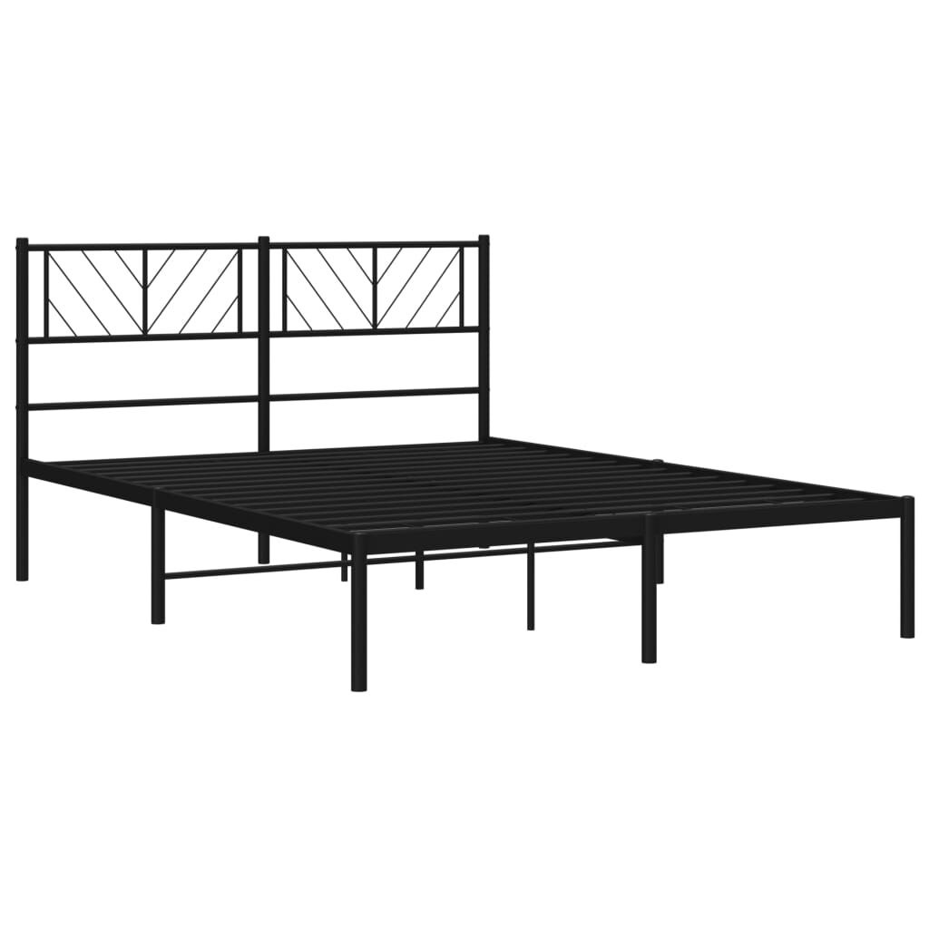 VidaXL Bedframe 135x190 Zwart - 55% Korting! (Zonder verpakking)