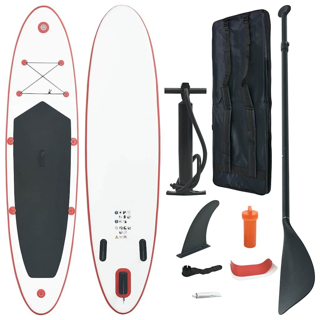 vidaXL SUP Board Set Rood/Wit - 35% Korting!