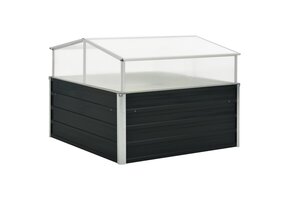 Tuinkas 100x100cm Antraciet - Beschadigd Glas - 55% Korting!