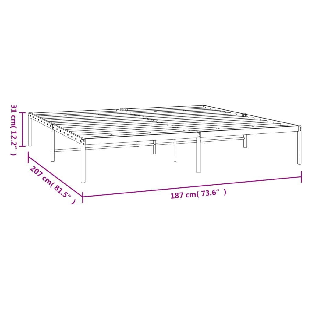 VidaXL Bedframe 180x200 Wit - 60% Korting! (Zonder Montage)
