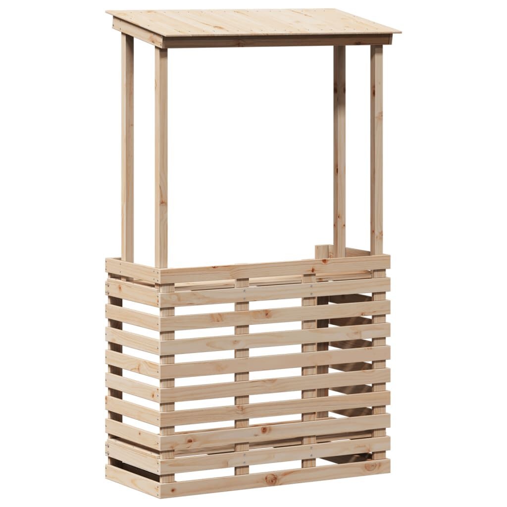 Tuinbartafel met Dak Hout - 112,5cm - 35% Korting!