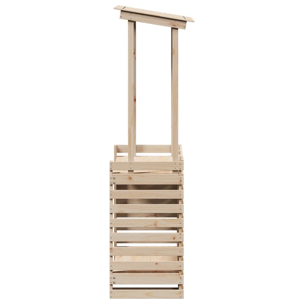 Tuinbartafel met Dak Hout - 112,5cm - 35% Korting!