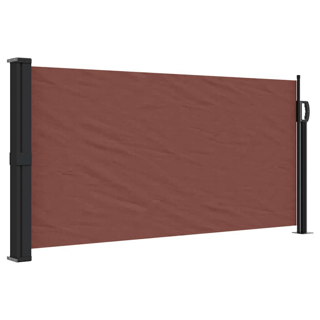 vidaXL Uittrekbaar Windscherm Bruin 100x500 cm - 35% Korting!