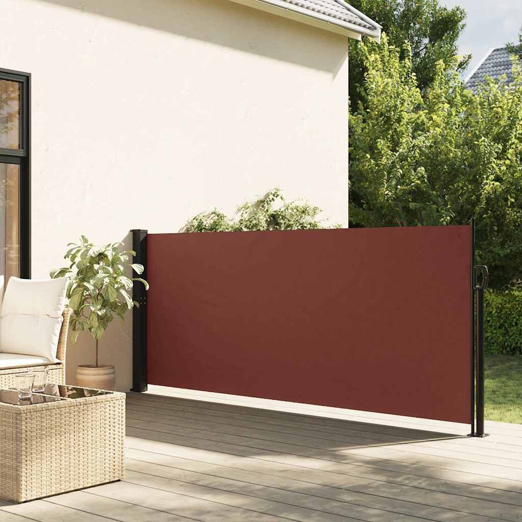 vidaXL Uittrekbaar Windscherm Bruin 100x500 cm - 35% Korting!