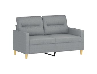 vidaXL Tweezitsbank Lichtgrijs - 120cm - 35% Korting!